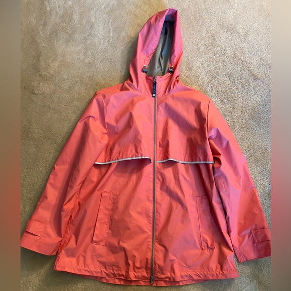 Charles River Coral Raincoat - Picture 1 of 3